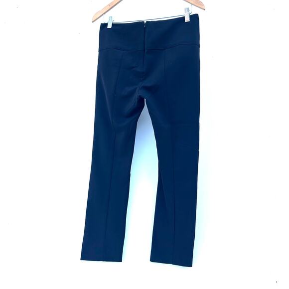 Veronica Beard Scuba Slim-Fit Pants Black Size 8 High-Rise Cropped Trousers - Picture 7 of 12